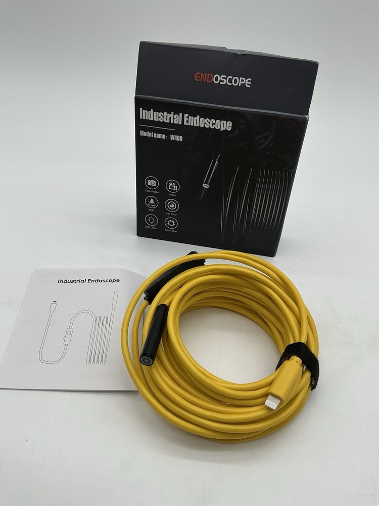 Endoscope Camera with Lights, 7.9mm Camera Diameter, 2MP Resolution (open Box).
