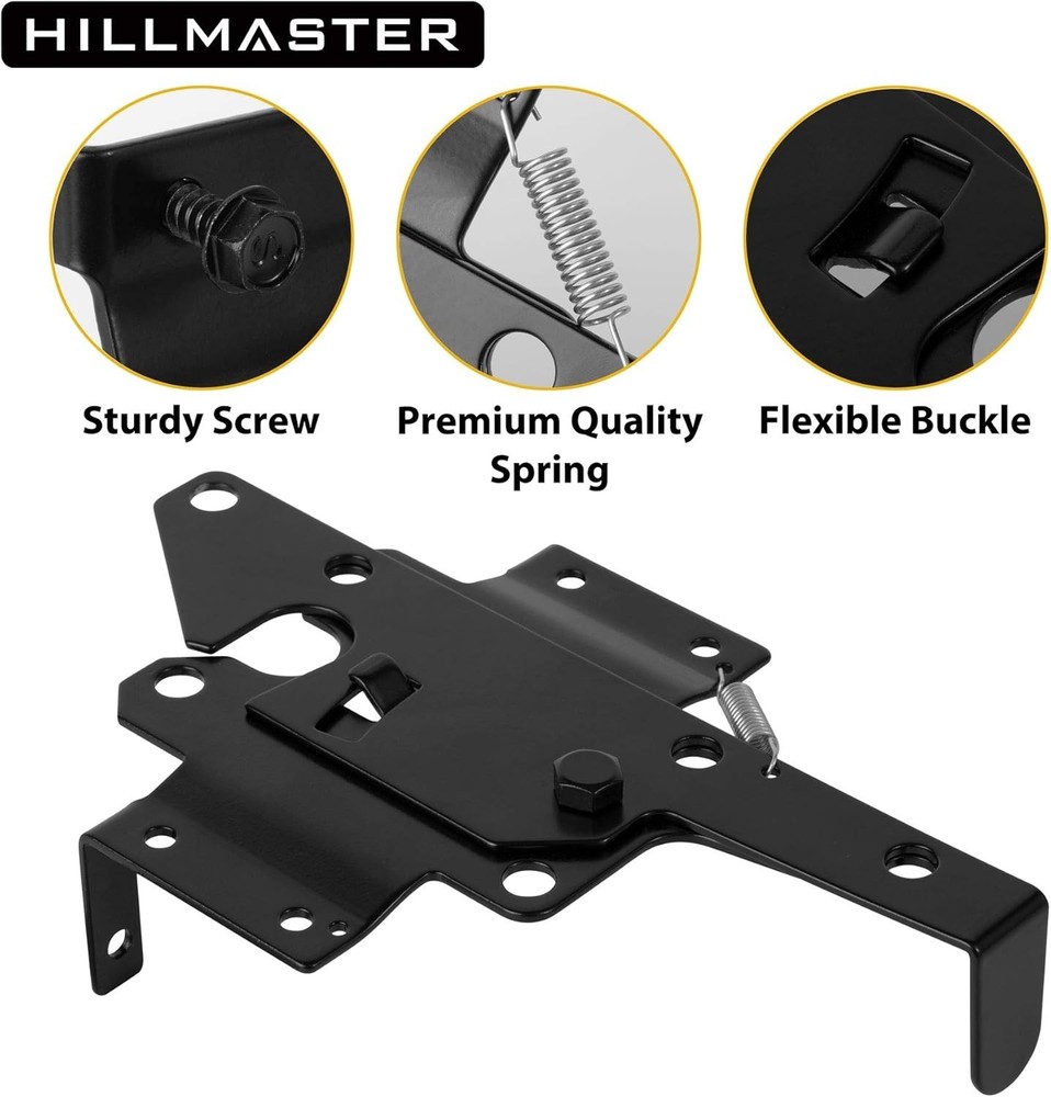 Gravity Self Locking Gate Latch - Superior Black Powder Coat
