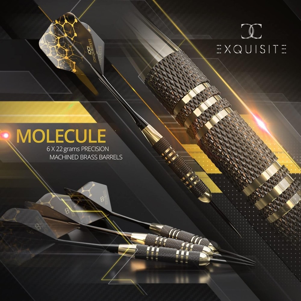 Complete Dart Set: Brass Barrels, Flights & Precision Sharpener Included