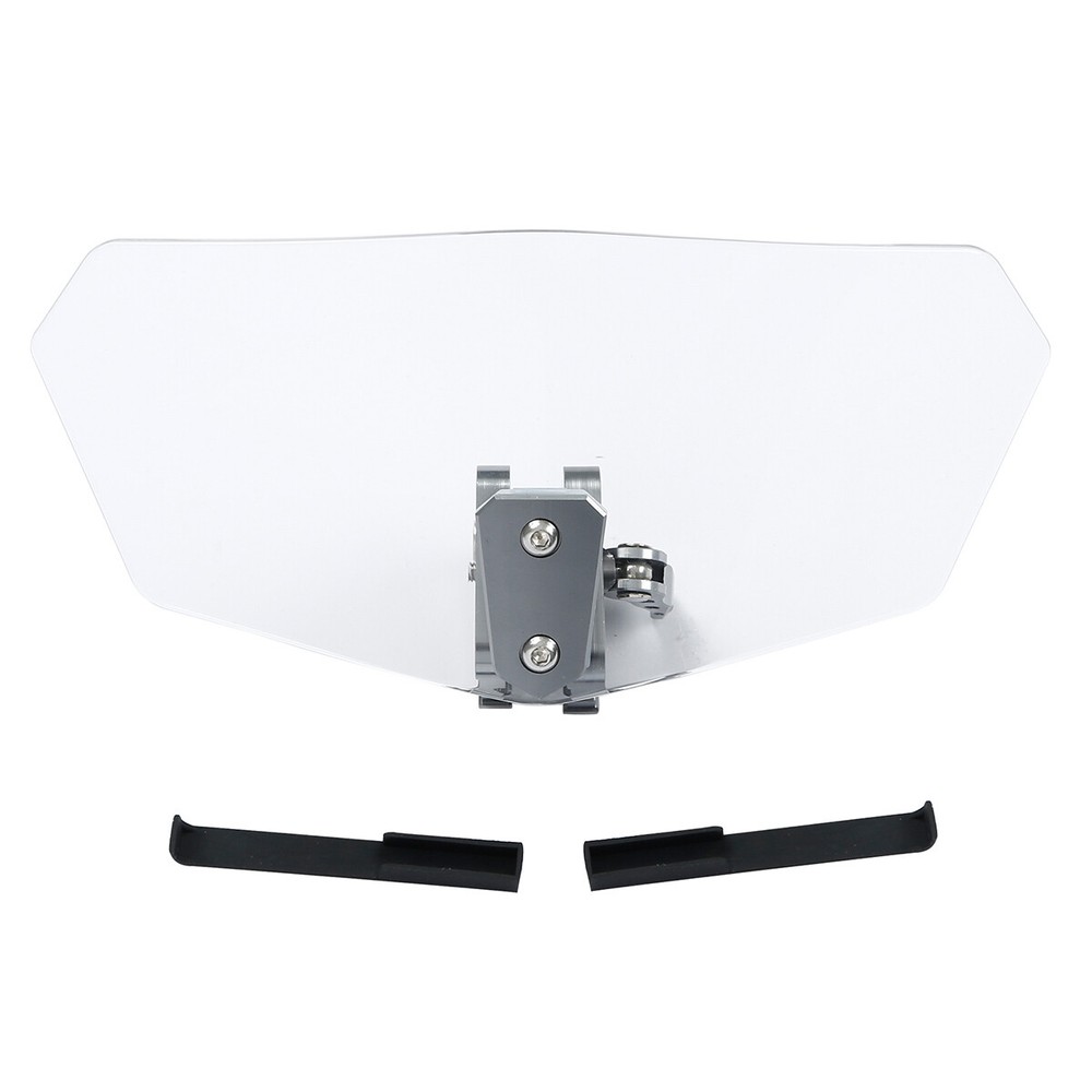 Adjustable Clip On Windshield Extension Spoiler Wind Deflector Fit For Motor