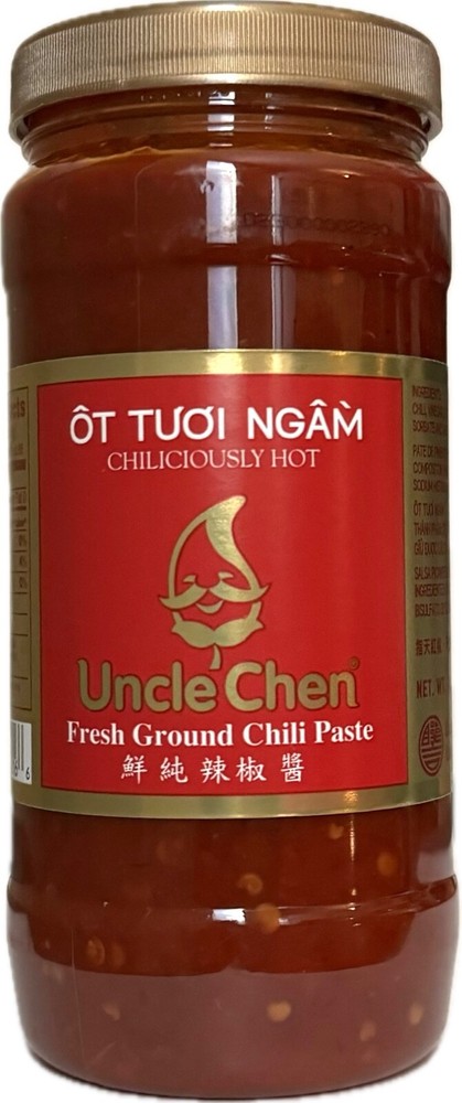 16oz Uncle Chen Sambal Oelek Fresh Ground Chili Paste