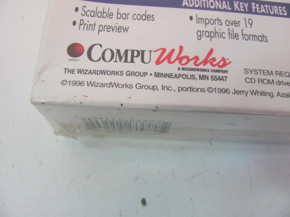 COMPU WORKS LABELS FOR WINDOWS 95 CD ROM