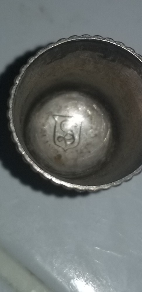 Antique Simons Bros. Sterling Silver Thimble Size 10