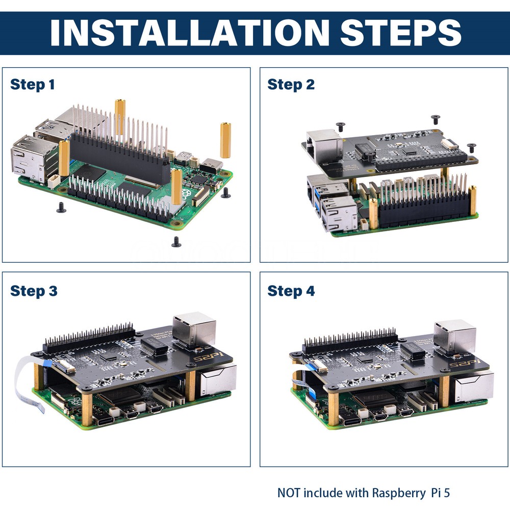 W03 2.5Gbps PCIe Network Adapter Expansion Board For Raspberry Pi 5