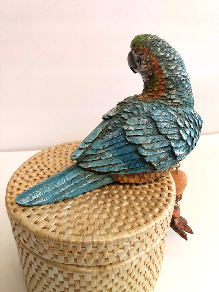 Shelf Sitter Multicolor Macaw Parrot Decorative Resin