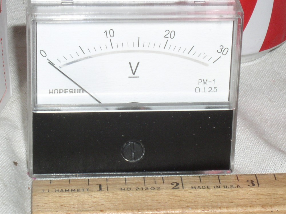 NEW 30 V DC 30V VDC DC VOLT ANALOG VOLTS MIRROR SCALE PANEL METER RV VOLTMETER