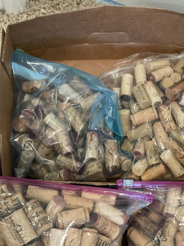 Corks!! 125 Premium Recycled Corks, Natural Wine Corks for Crafts-PRIORITY MAIL
