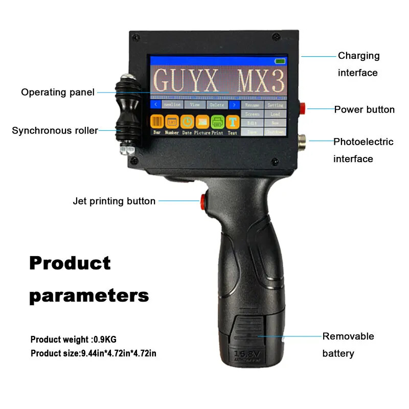 Automatic Handheld Coding Machine Date Coding Machine Marking Machine Tools New