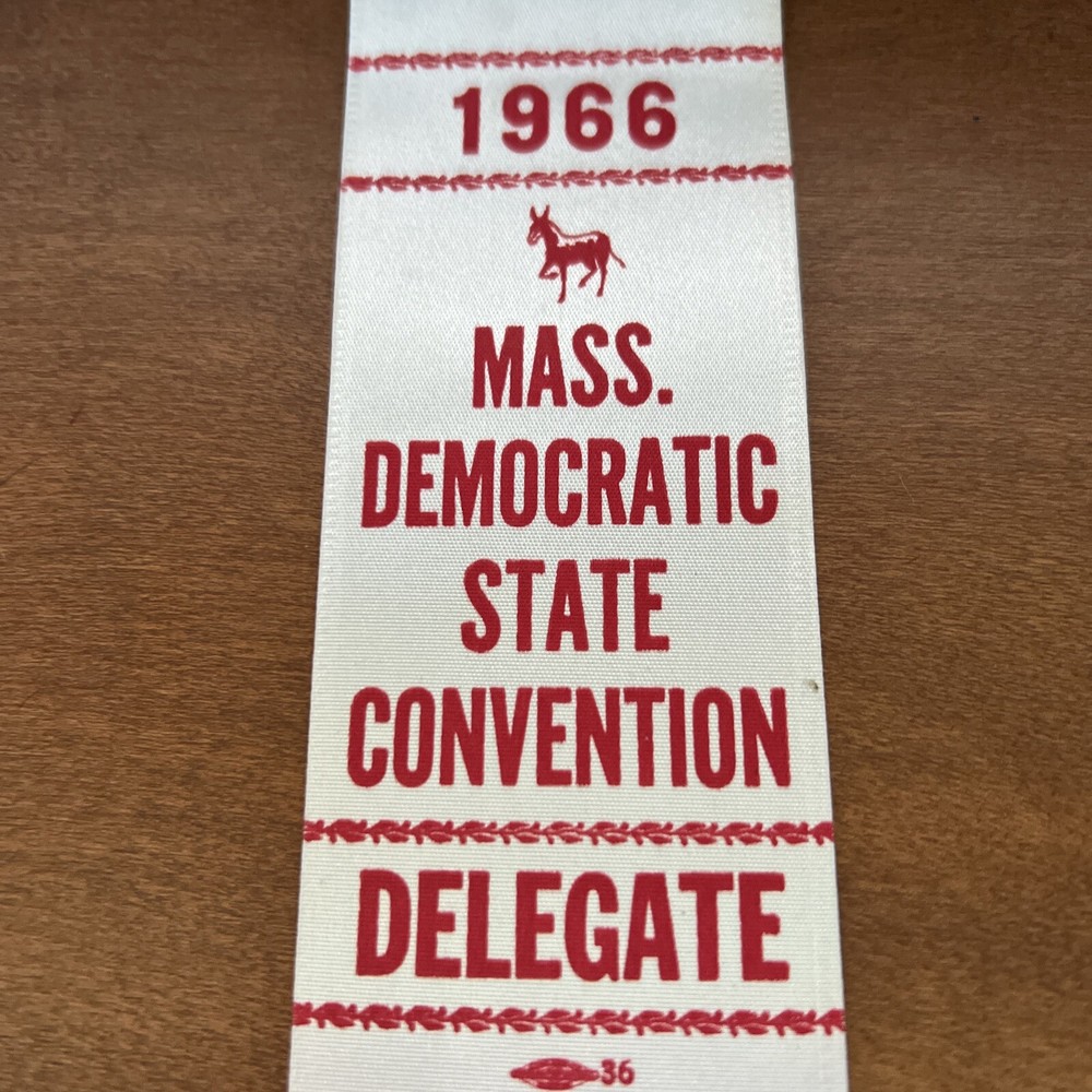 1966 Massachusetts State Convention Delegate Ribbon
