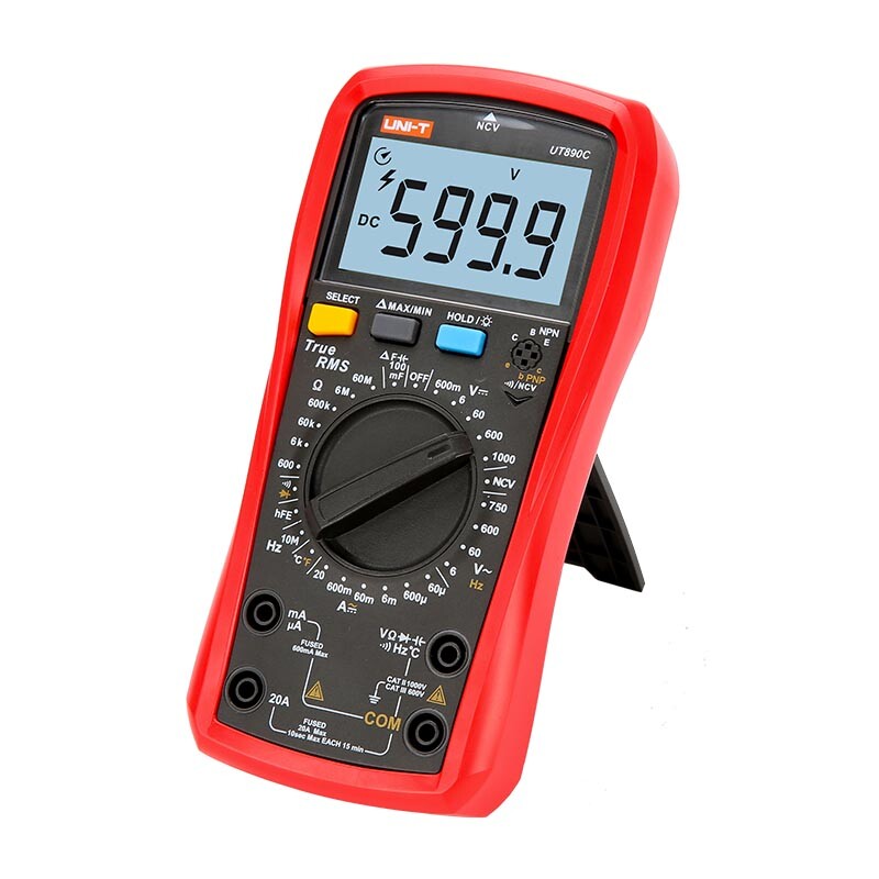 1PC Digital True RMS Handheld Multimeter AC/DC Frequency Teste UT890C/890D+