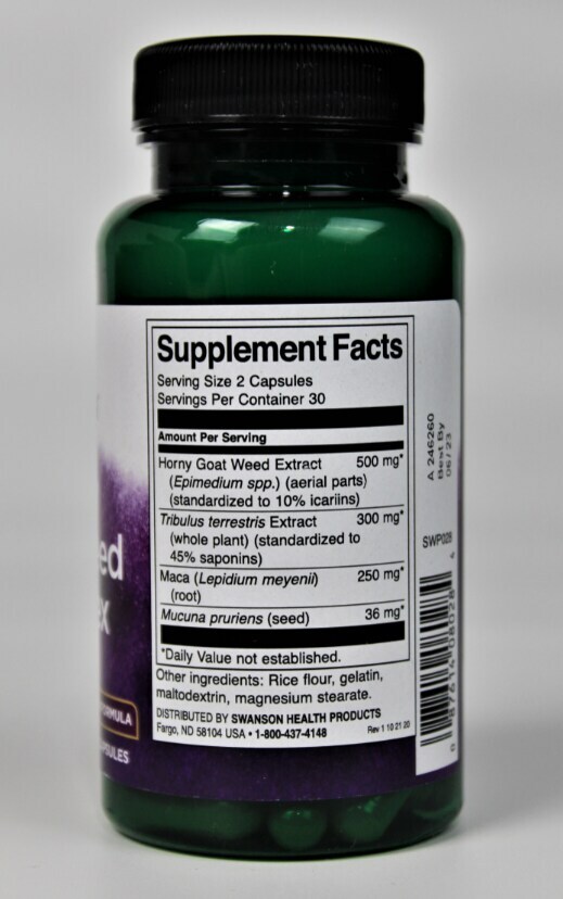 Swanson Horny Goat Weed Complex 60 Capsules