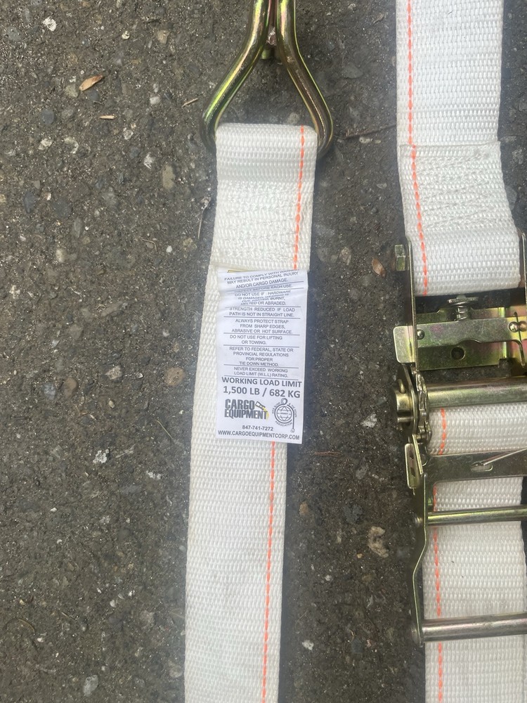 E Track Ratchet Strap 2”x9’ 1500lbs