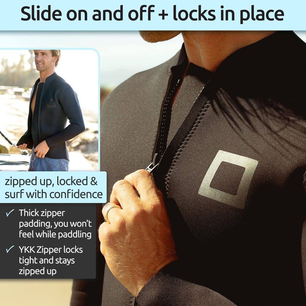 Surf Squared 3mm Neoprene Wetsuit Top Jacket