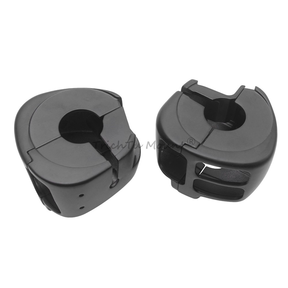 Handlebar Switch Housing Covers Hand Control Button Caps For Harley Dyna Softail
