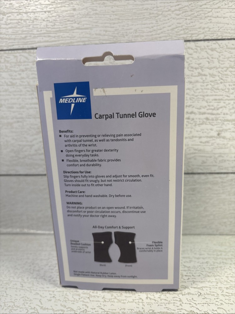 Medline Carpal Tunnel Glove Size Small