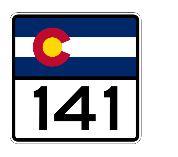 Colorado State Highway 141 Sticker Decal