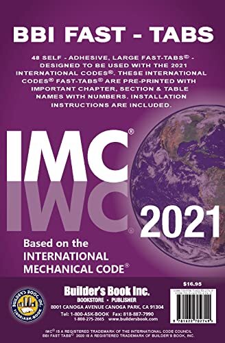 2021 International Mechanical Code (IMC) Fast-Tabs by Inc. Builder's Book