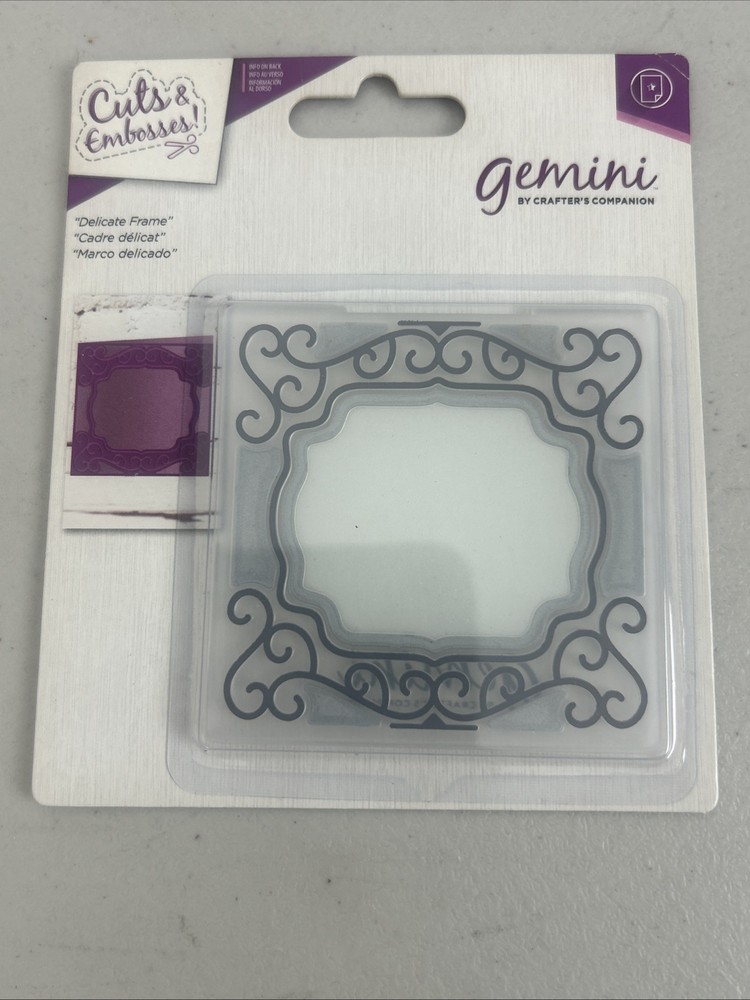 Gemini Frame Cut & Emboss Folders Delicate Frame New Sealed