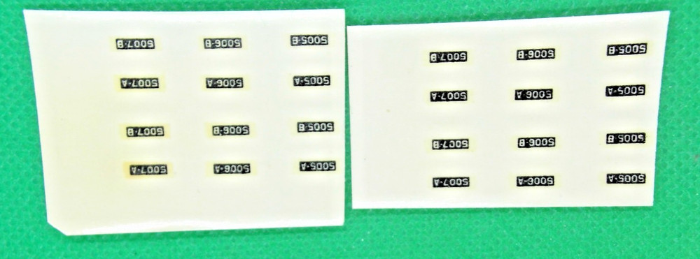 Marker Light Decals N Scale - Black Background, pkg. 24 - Details Below