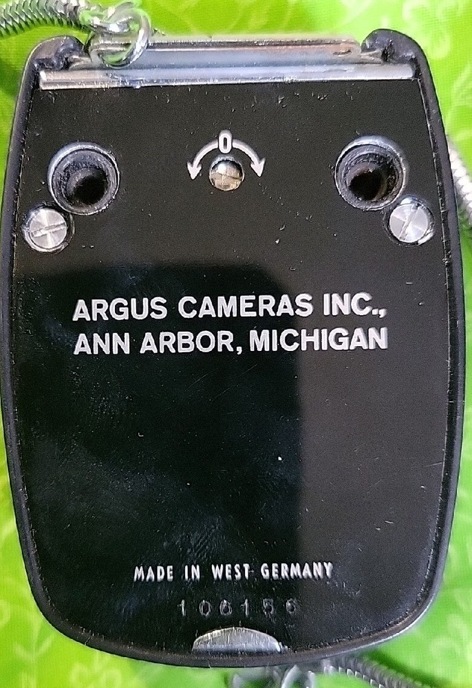 Vintage Argus Camera Light Exposure Meter with Leather Case