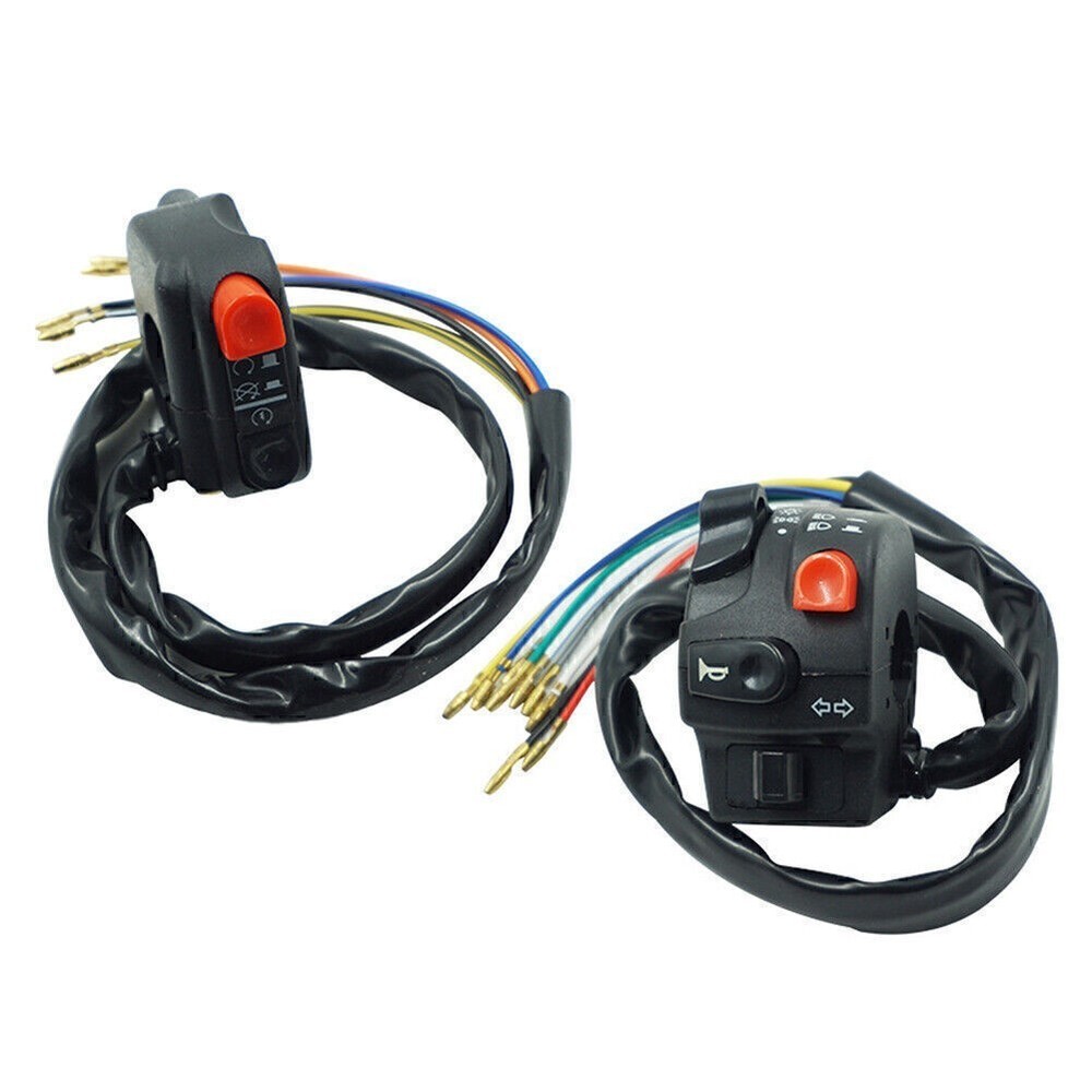 7/8" 22MM Motorcycle Horn Button Electric Start Handlebar Controller Switch