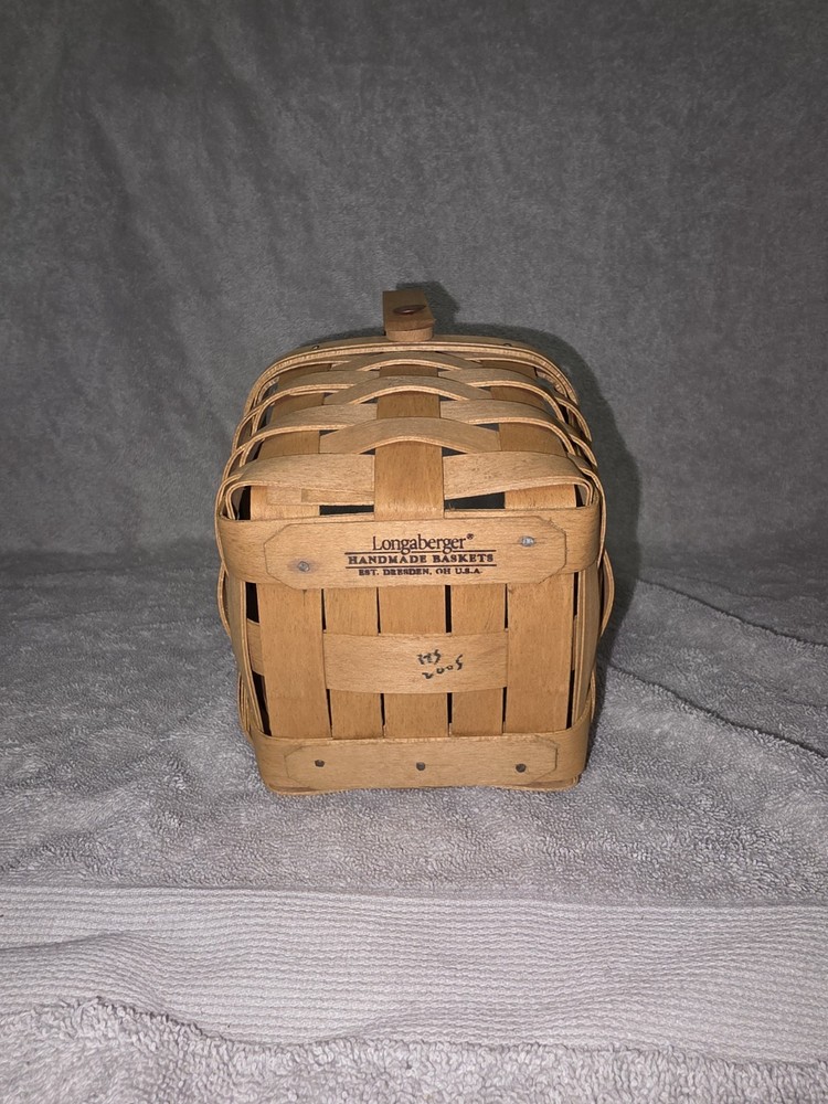 Longaberger Fall Booking Basket with Plastic Protector #10011