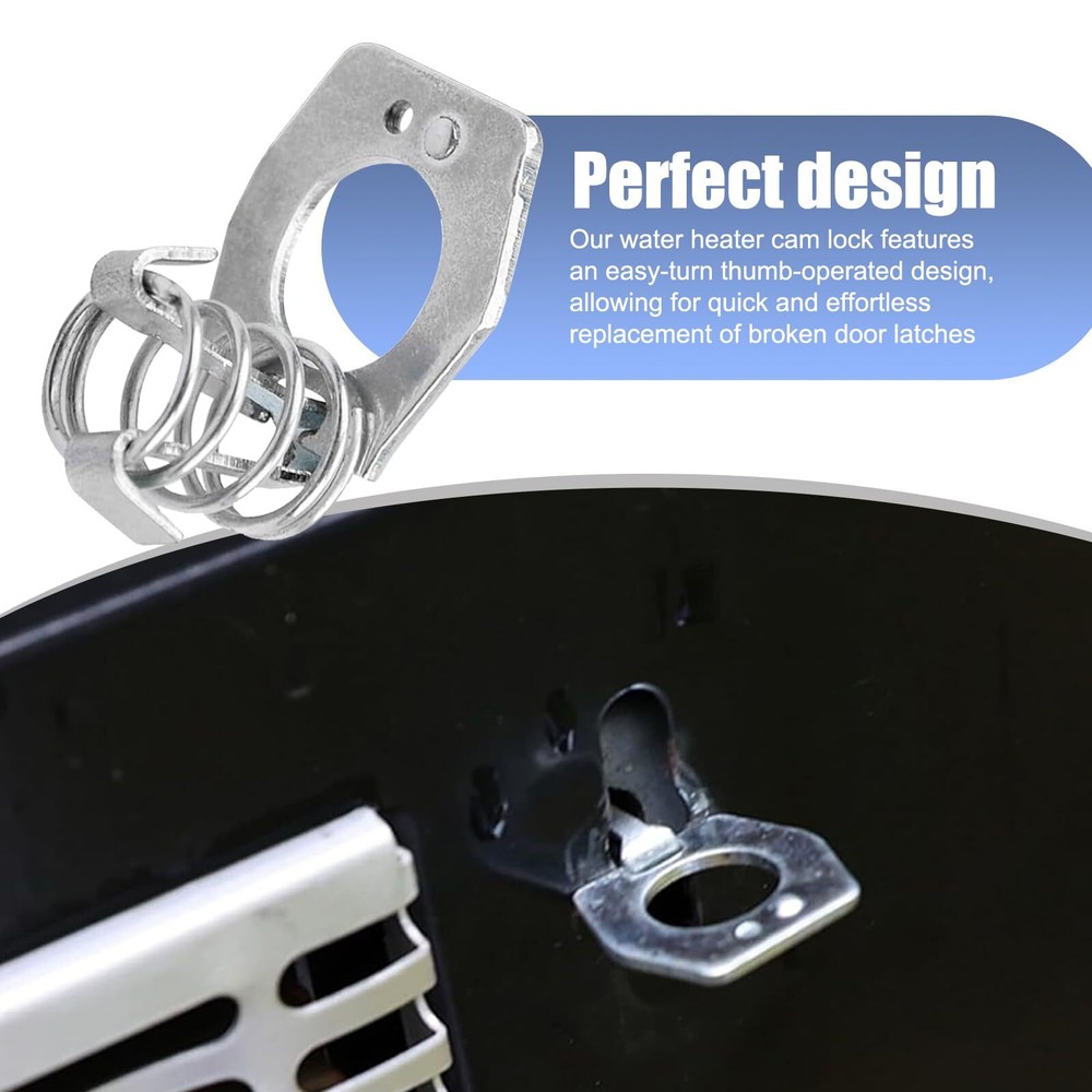 2 Pack RV Water Heater Twist Cam Lock 1.5In Waterproof Durable Metal Automoti...