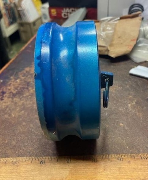 Aluminum 4” (?) Camlock Pipe Plug
