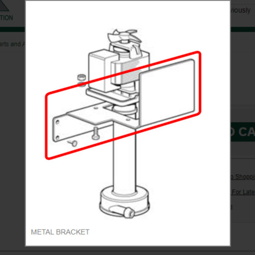 METAL BRACKET #1011411-46