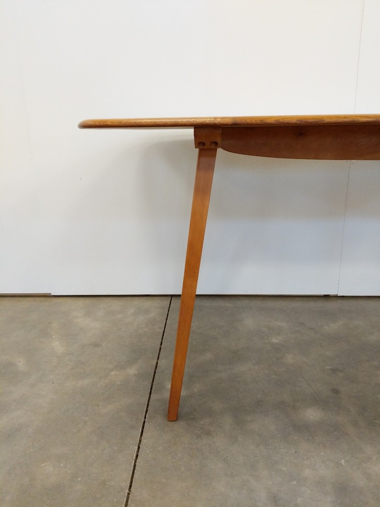 Vintage Ercol Mid Century Modern Plank Dining Table