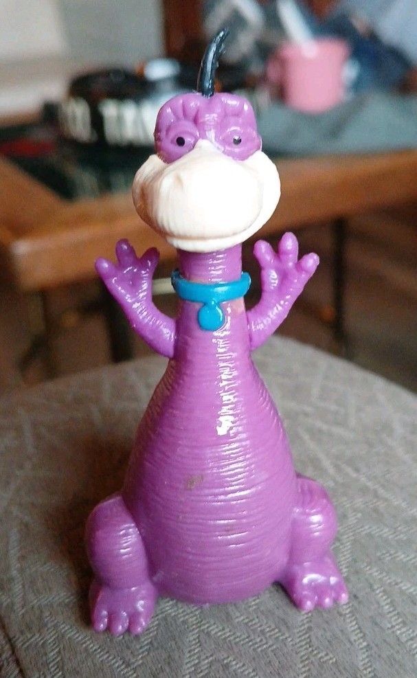 Flintsones Dino Vintage Plastic Candy Container (empty)