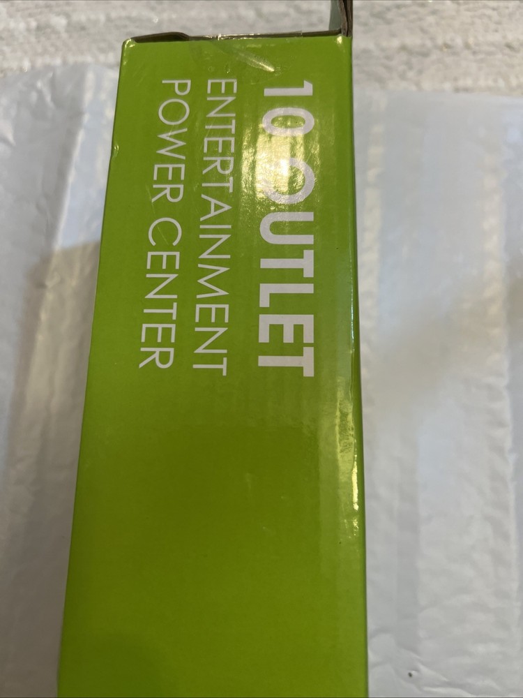 10 Outlet Surge Protector, 8 FT, White