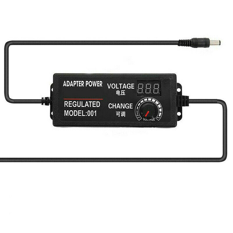 Adjustable AC/DC Power Supply Adapter Charger Variable Voltage 3V-24V Universal
