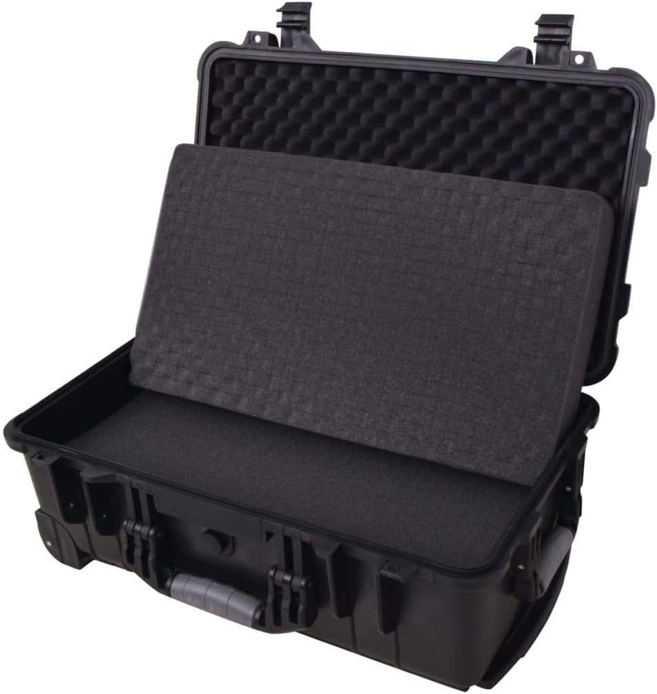 Wheel-Equipped Tool/Equipment Case with Pick & Pluck