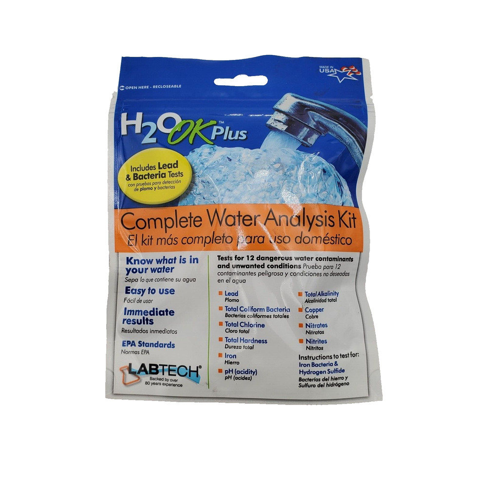 LabTech H2O OK Plus Complete Water Analysis Testing Kit 0150 LT5015 New