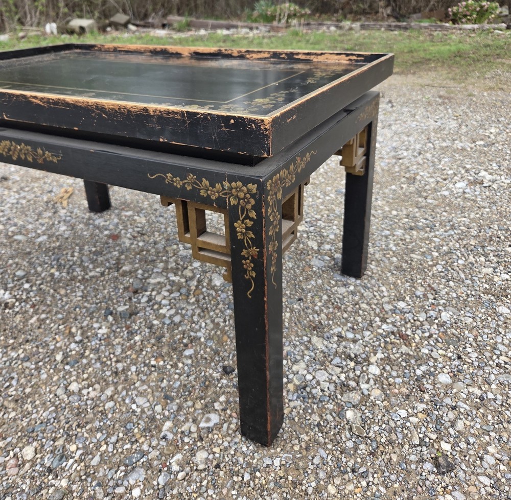 Gilded Chinoiserie Style Side Table