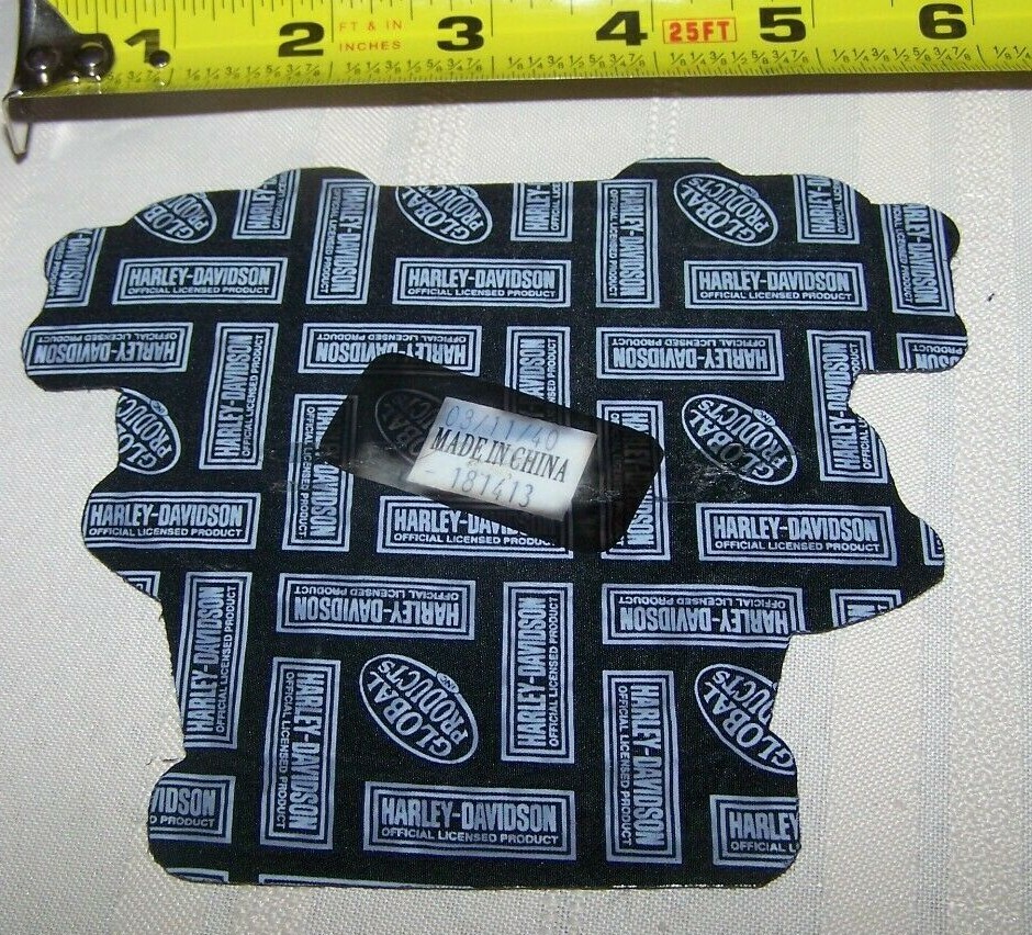 Harley Davidson Bar & Shield Eagle Black Silver Back Vest Patch 6 x 5