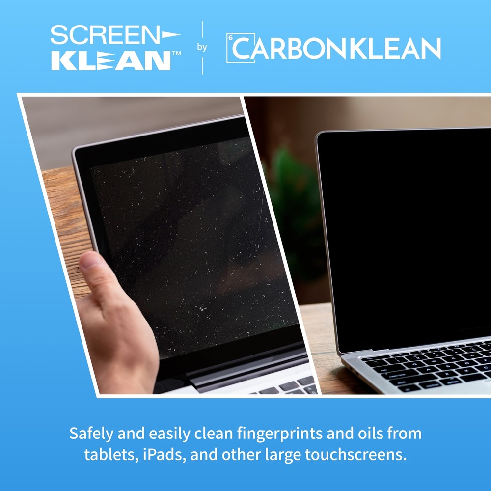 CarbonKlean ScreenKlean Tablet Cleaner Carbon Microfiber Injected Black 1 Count