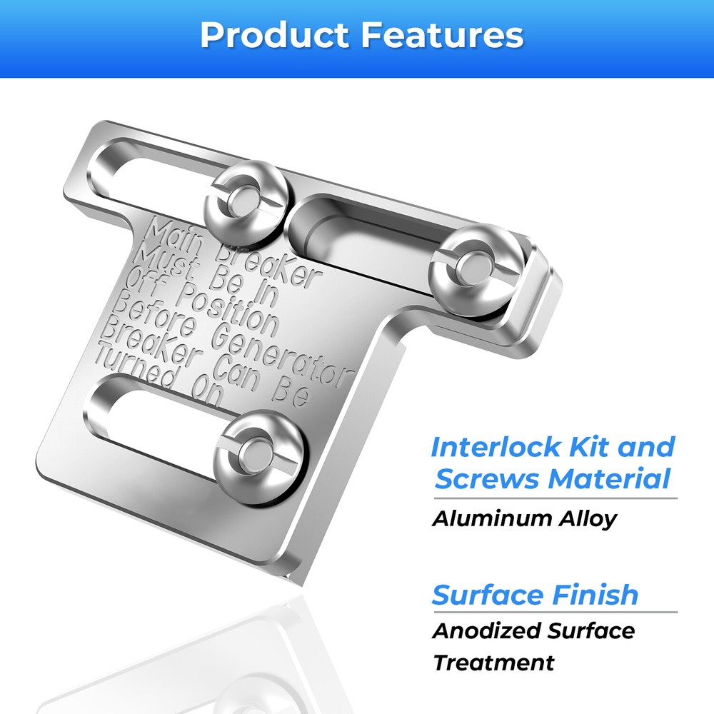 For Eaton 100 Amp Panel Cutler Hammer Panel Generator Interlock Kit