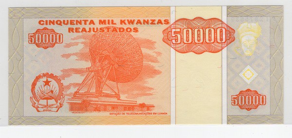 ANGOLA, P-138, 50000 KWANZAS, 1995, UNC