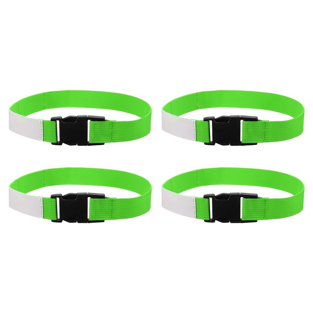 4 Pcs Multipurpose Laundry Strap with Buckle, Light Green