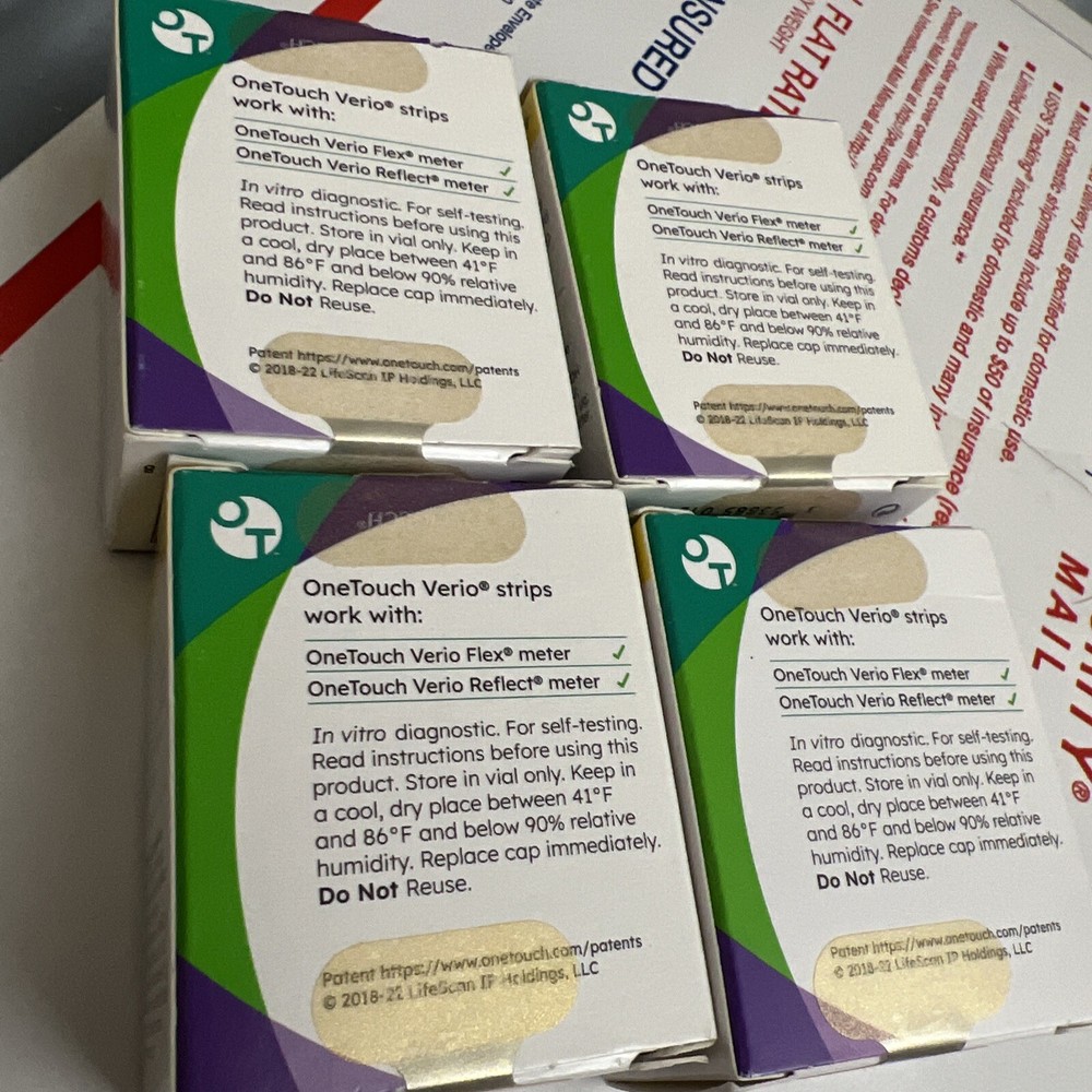 120ct One Touch Verio Test Strips exp -2027