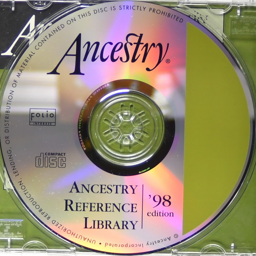 Ancestry Reference Library 1998 Edition for Win9X