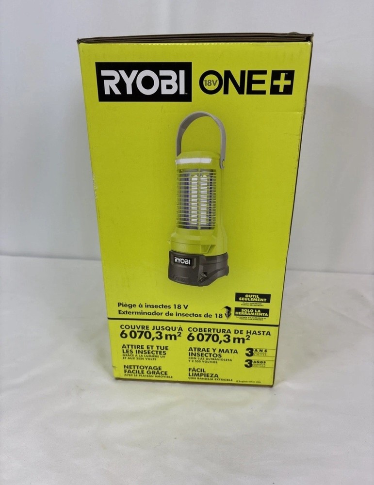 Ryobi Bug Zapper Portable Compact 1/2 Acre Coverage 18-Volt Cordless Tool Only