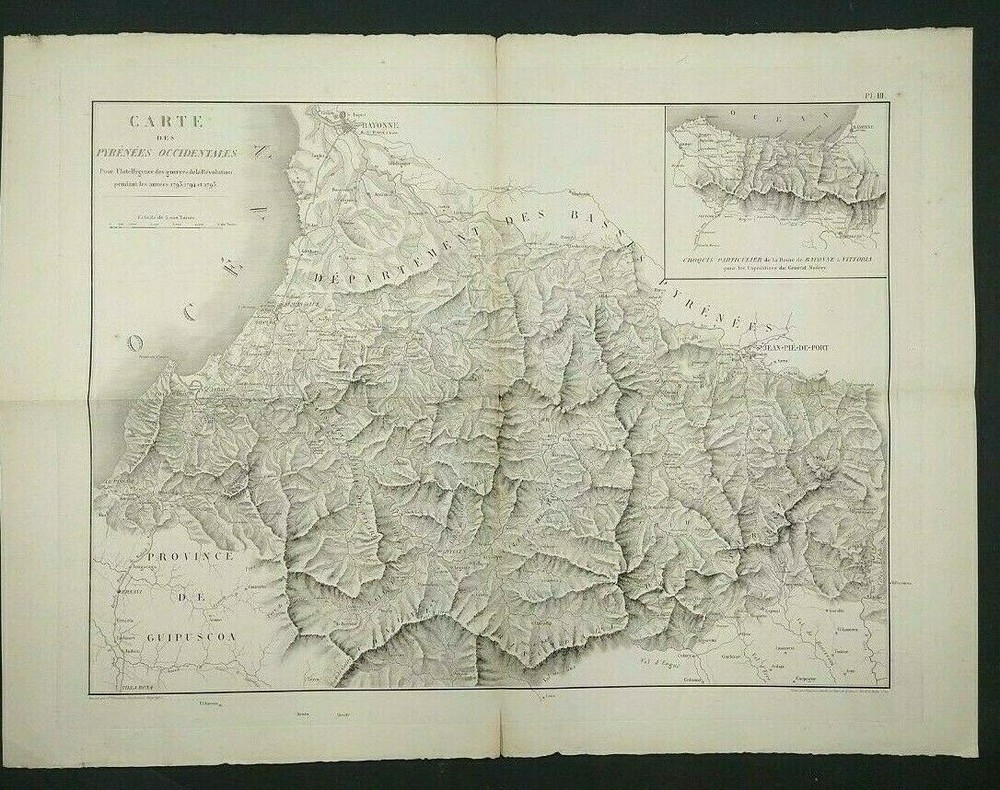 1793-75 REVOLUTIONARY WAR MAP - AUTHENTIC PRINT