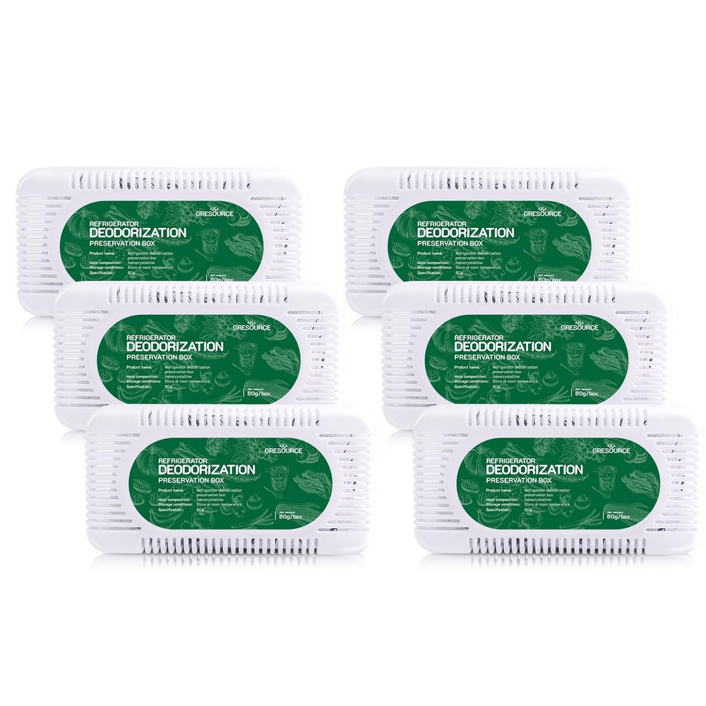 6 Pack Fridge Deodorizer, Refrigerator and Freezer Deodorizer Odor Eliminator...