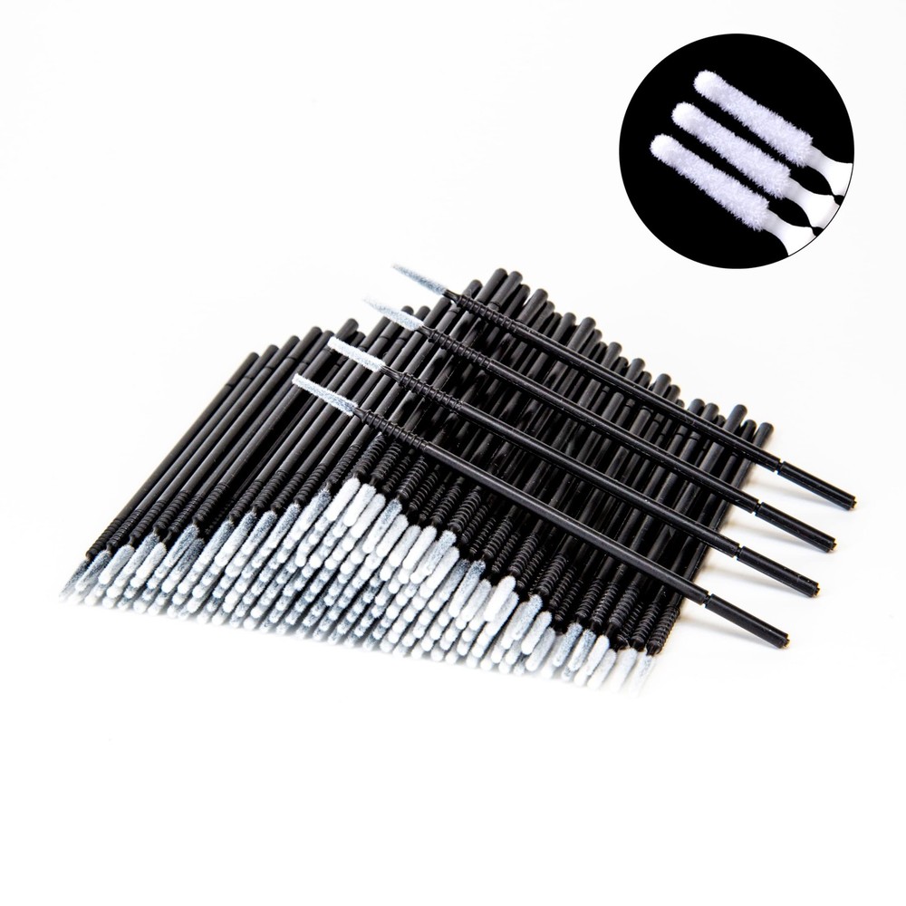 i-Laesh 200pcs Micro Brushes - Precision Microswabs 200 pcs, Black-Pro Grip
