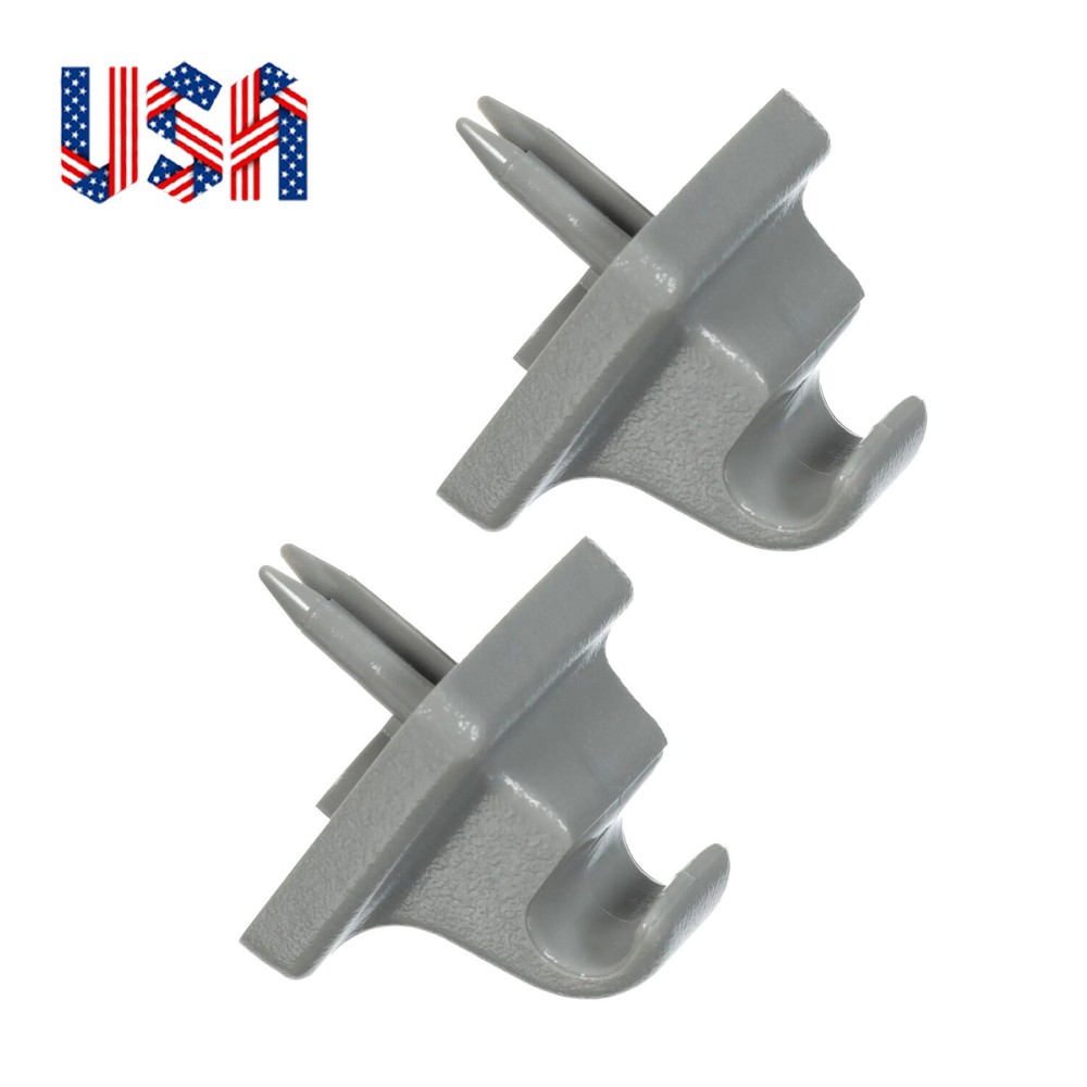 2Pcs Grey Sun Visor Clip For 2008-2014 Ford E150 E250 E350 Econoline Van