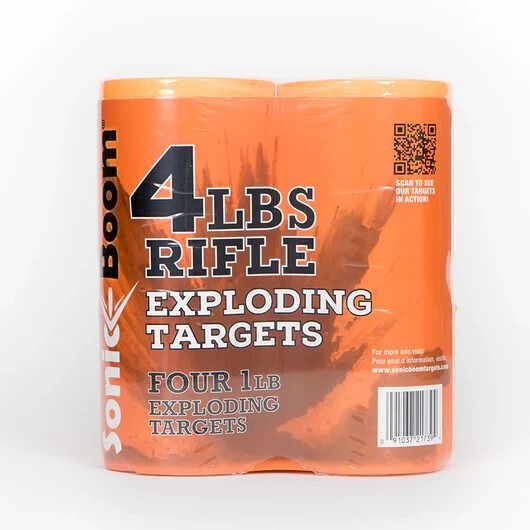 Sonic Boom Exploding Rifle Targets 1 lb 4-Pack SBT014P