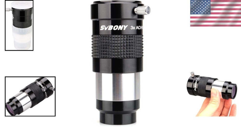 Triple Magnification Barlow Lens, Fully Multi-Coated, 1.25”